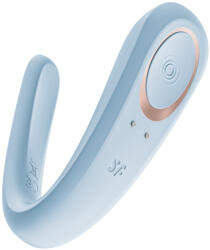 Satisfyer Double Classic - párvibrátor (kék) - rapidcupid