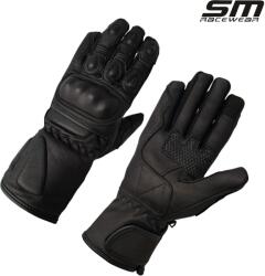 SM Racewear Manusi moto SM Racewear Warrior - piele bovina dublata, protectii extinse monturi-antebrat si cusaturi rezistente la rupere (MPW059-L)
