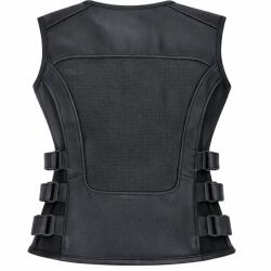 SM Racewear Vesta moto din piele naturala perforata SM Racewear Venti - Femei - Urban - Reglaje Velcro si fermoare metalice - Negru (VPV094-XS)