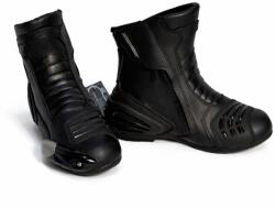 SM Racewear Cizme moto SM Racewear New N2 - piele naturala si compozit, protectii calcai-degete-lateral (CPN087-41)
