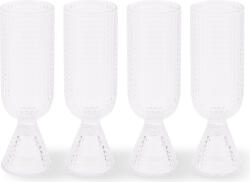 Polspotten Pahare de șampanie Rooftop 220 ml, transparente, 4 buc (140-230-221) Pahar
