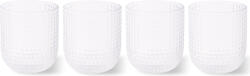 Polspotten Pahare Rooftop 300 ml, transparente, 4 buc (140-230-215) Pahar