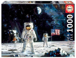 Educa Puzzle 1000 piese First Men on the Moon 18459 (8412668184596) Puzzle