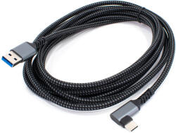 Thunder Germany UVR-031 (USB-A - USB-C könyökcsatlakozó) Oculus Link VR kábel (3m)