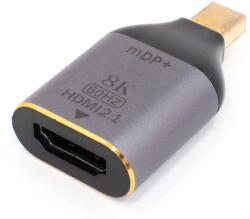 Thunder Germany MDP-12-8K, Mini DisplayPort papa - HDMI mama átalakító (8K@60Hz) - thundergermany