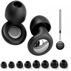  Tech-Protect QuietFit füldugó, 4db különböző méretű gumiharanggal, tokkal, fekete