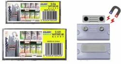 Kejea Ecuson dreptunghiular din plastic, pentru nume, magnetic, 70 x 35mm, KEJEA - transparent (KJ-T-525) - forit