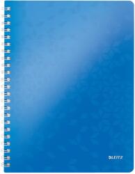 Leitz Caiet de birou LEITZ WOW, PP, FSC, reciclabil, A4, 80 coli, cu spira, matematica, albastru (L-46380036)