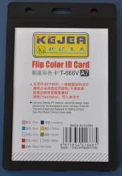 Kejea Suport PP tip flip, pentru carduri, 74x105mm, orizontal, 5 buc/set, KEJEA - negru (KJ-T-666V)