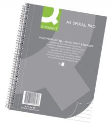 Q-CONNECT Caiet cu spirala, A5, 80 file - 70g/mp, 4 perf. , coperti carton, Q-Connect - dictando (KF10039)