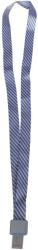 Kejea Lanyard textil, 15mm latime, clip metal, KEJEA - gri (KJ-K-1534-HT-GR) - forit