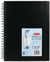 DERWENT Caiet pentru schite si desen DERWENT Professional, A4, cu spira, 56 coli, 165gsm, mapa inclusa, hart (DW-2102178)