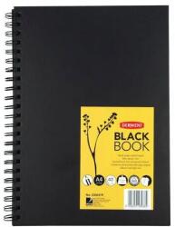 DERWENT Caiet pentru schite si desen DERWENT Professional, A4, cu spira, 40 coli, 200gsm, hartie neagra (DW-2300379)