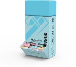 Silka Display cu radiere pt creion, 44x22x13.5mm, 240buc/display, SILKA Pastel - asortate (SK-503680)