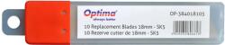 Cuttere OPTIMA Rezerve cutter 18mm SK5, 10 buc/set, Optima Premium (OP-384018105)