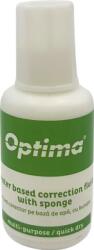 Optima Lipici si corector Optima Fluid corector Optima, 20ml, cu pensula, pe baza de apa (garantie 3 ani) (OP-39000120)