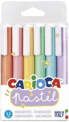 CARIOCA Textmarkere, 6 buc/set, CARIOCA Pastel - culori pastel (CA-43033) - forit