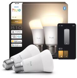 Philips Hue 8721103072566 LED izzókészlet | 7W E27 | 806lm | 2700K | fényerőszabályzó | fehér