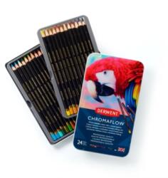 Derwent Creioane colorate Derwent Professional Chromaflow, cutie metalica, 24 buc/set (DW-2305857)