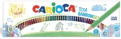 CARIOCA Creioane colorate CARIOCA Tita Rainbow Set, hexagonale, flexibile, 50 culori/cutie (CA-42990) - forit