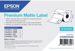 Epson Banda etichete Epson Etichete autoadezive, Epson, 102mm x 152mm, 225 etichete, alb, mat (C33S045533)