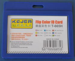 Kejea Suport PP tip flip, pentru carduri, 85x55mm, orizontal, 5 buc/set, KEJEA - bleumarin (KJ-T-665H)