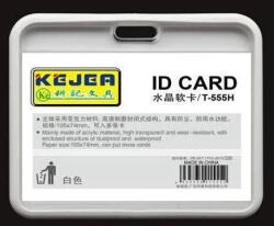 Kejea Buzunar PVC, pentru ID carduri, 54x85mm, vertical, 5 buc/set, KEJEA - alb (KJ-T-554V-WH)