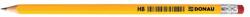 DONAU Creion cu guma, HB, din lemn, DONAU (DN-7386001PL-99)