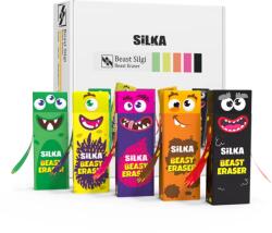 Silka Cutie cu radiere pt creion, nu lasa reziduuri, 20buc/cutie, SILKA Beast - design monstri (SK-510251)