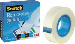 3M 3M-Scotch Banda adeziva transparent mata, repozitionabila, 19mm x 32.9m, 3M - SCOTCH Removable (3M-70016072848)