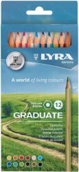 LYRA Creioane colorate LYRA Graduate Graphite, 12 culori/cutie (LR-002871121)