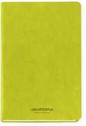 Aurora Caiet A5, 192 file - hartie FSC 80gsm, coperta soft-touch verde, AURORA Capri - dictando (2396CAG)
