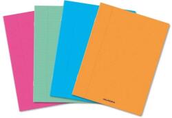 Aurora Caiet A5, 60 file - 80gsm, liniat stanga, coperta PP transparent color, AURORA - velin (160PPU)