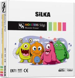 Silka Cutie cu radiere pt creion, nu lasa reziduuri, 20buc/cutie, SILKA Moster - design monstri (SK-503611)