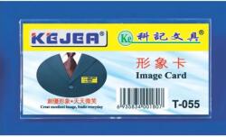 Kejea Ecuson dreptunghiular din plastic, pentru nume, 65 x 32mm, KEJEA - transparent (KJ-T-055) - forit