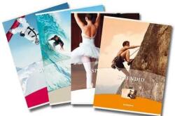 Aurora Caiet A4, 60 file - 80g/mp, liniat stanga, coperta imagini sport, Aurora Splendid - dictando (60T)