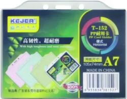 Kejea Suport PP, pentru carduri, 105 x 74mm, orizontal cu sistem de agatare, 10 buc/set, KEJEA - transp (KJ-T-152H) - forit