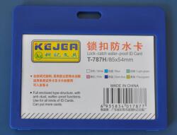 Kejea Suport PP water proof snap type, pentru carduri, 85x55mm, orizontal, 5 buc/set, KEJEA -bleumarin (KJ-T-787H)