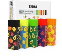Silka Cutie cu radiere pt creion, nu lasa reziduuri, 20buc/cutie, SILKA Tropical - design fructe (SK-510312)
