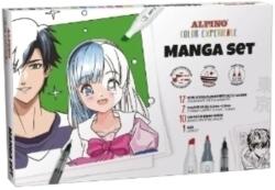 Alpino Set ALPINO Manga, contine 12x markere sketch, 2x liner pigment, 12 planse (MS-AR001088)