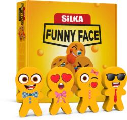 Silka Cutie cu radiere pt creion, nu lasa reziduuri, 36buc/cutie, SILKA Funny Face - design omuleti funny (SK-501730)