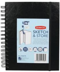 DERWENT Caiet pentru schite si desen DERWENT Professional, A5, cu spira, 56 coli, 165gsm, mapa inclusa, hart (DW-2102179)