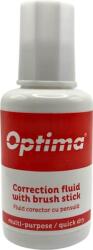 Optima Lipici si corector Optima Fluid corector Optima, 20ml, cu pensula, pe baza de solvent (garantie 3 ani) (OP-39000020)