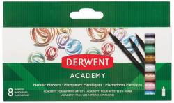 Derwent Carioci DERWENT Academy, varf ascutit, 8buc/set, culori metalizate (DW-98212)