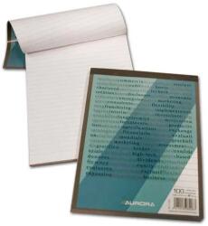 Aurora Blocnotes capsat, A5, 100 file - 60g/mp, microperforatii, Aurora Office - dictando (2100GT)