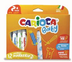 CARIOCA Carioca super lavabila, 12 culori/cutie, CARIOCA Baby +2 (CA-42814)