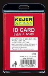 Kejea Suport PP-PVC rigid, pentru ID carduri, 85x54mm, orizontal, KEJEA - rosu (KJ-T-984H-RE)
