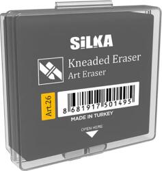 Silka Radiera maleabila pt creion, 40x36x12mm, 100% cauciuc, nu lasa reziduuri, SILKA Kneaded Art-gri inch (SK-501495)