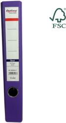 Optima - Clasic & Premium Biblioraft A4, plastifiat PP/paper, margine metalica, 50 mm, Optima Classic - violet (OP-50045011)