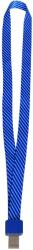 Kejea Lanyard textil, 15mm latime, clip metal, KEJEA - albastru (KJ-K-1534-HT-BL) - forit
